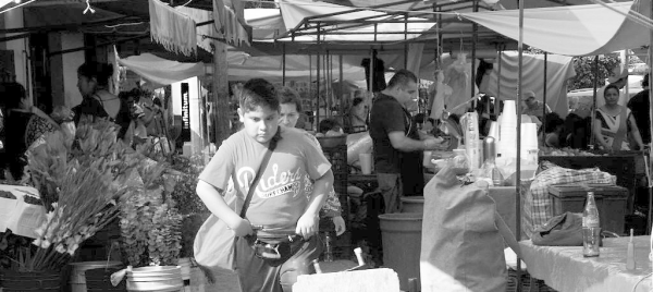 An outdoor market