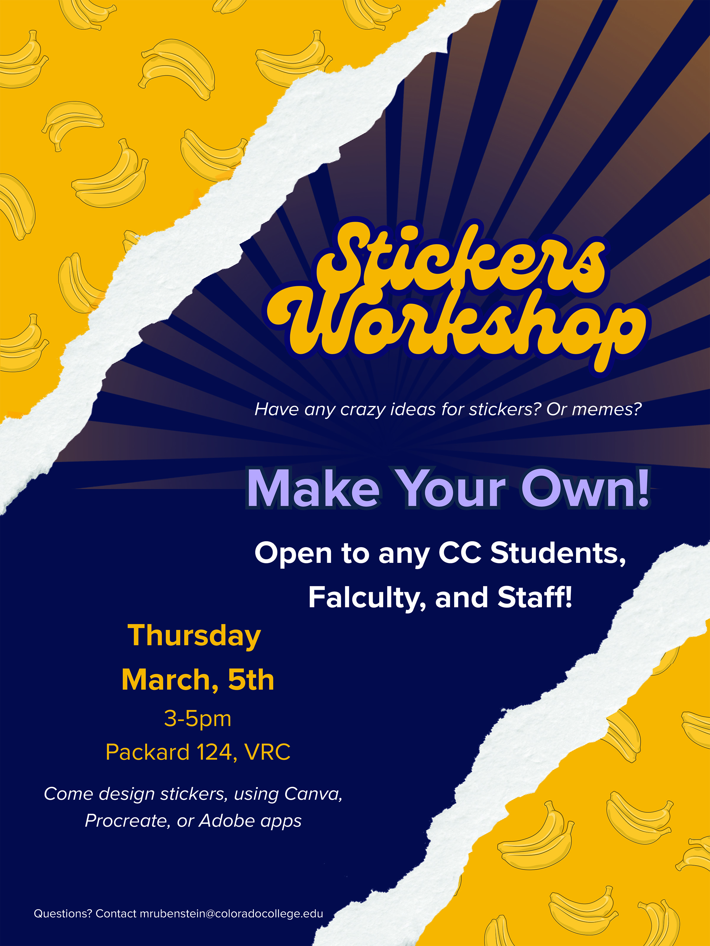Block 6 Stickers Workshop Poster