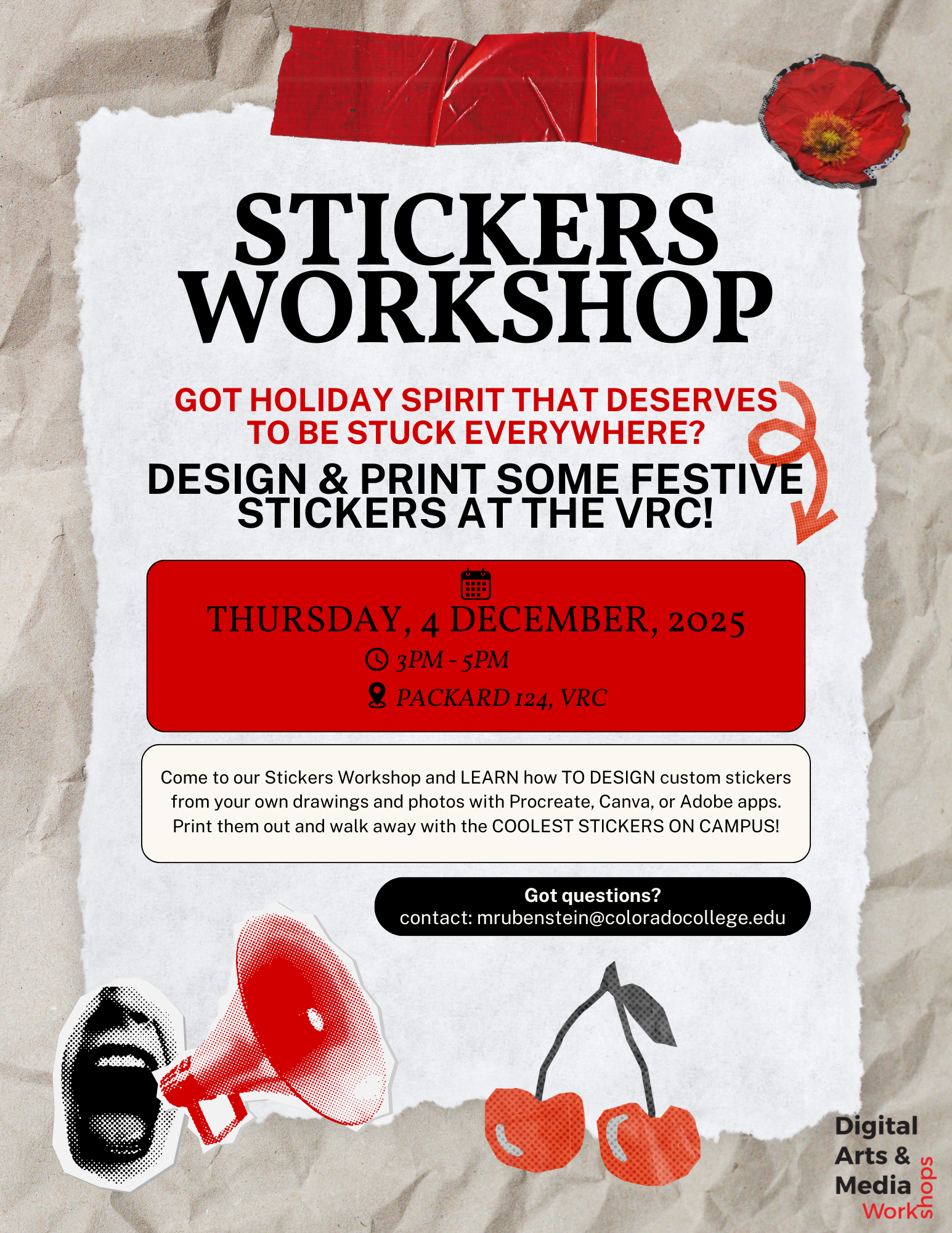 Block 4 Stickers Workshop poster
