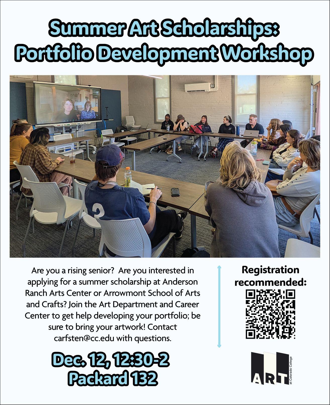 Summer Art Scholarships: Portfolio Development Workshop