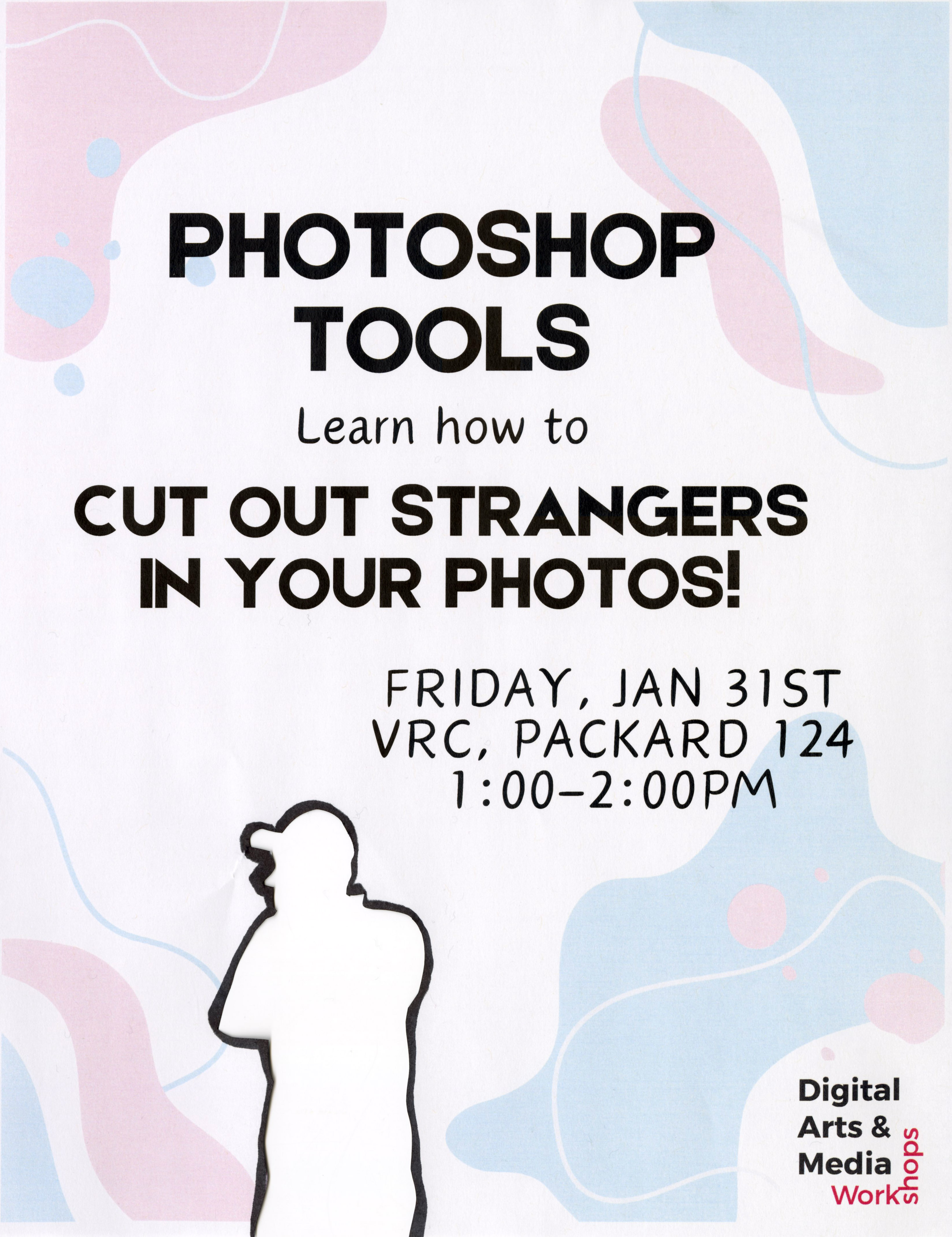 poster for photoshop tools workshop