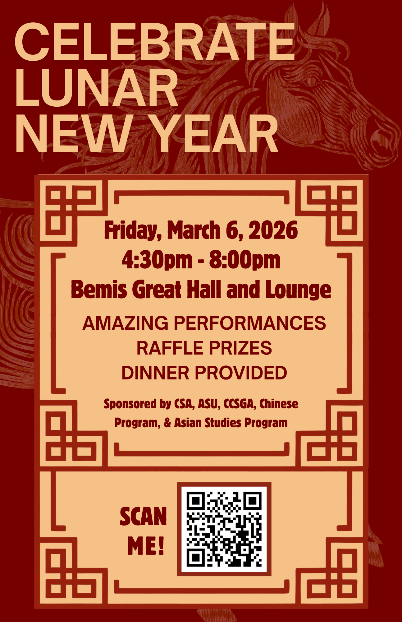 Celebrate Lunar New Year , Friday March 6, 2026