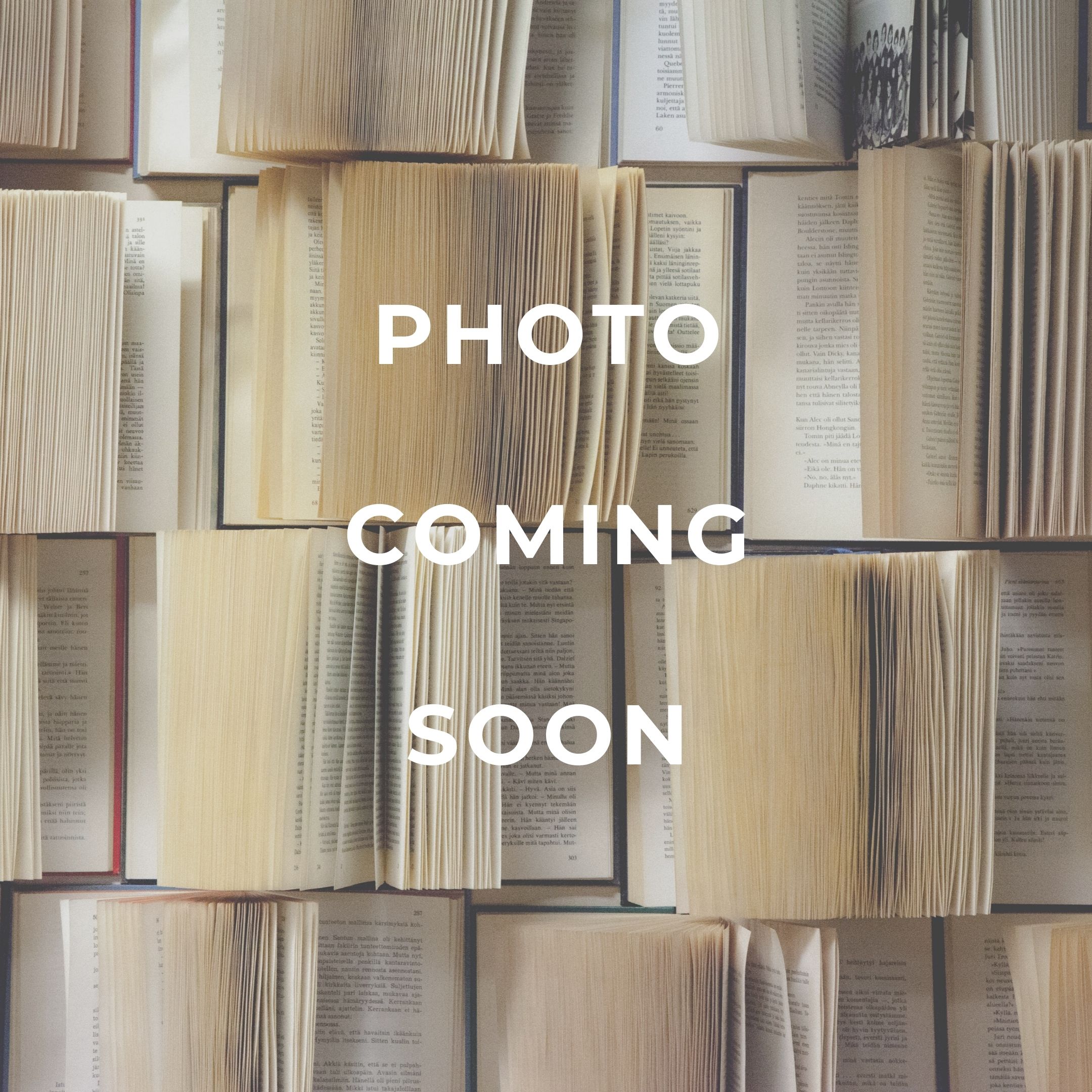 photo of bookshelf with books and words 'photo coming soon'