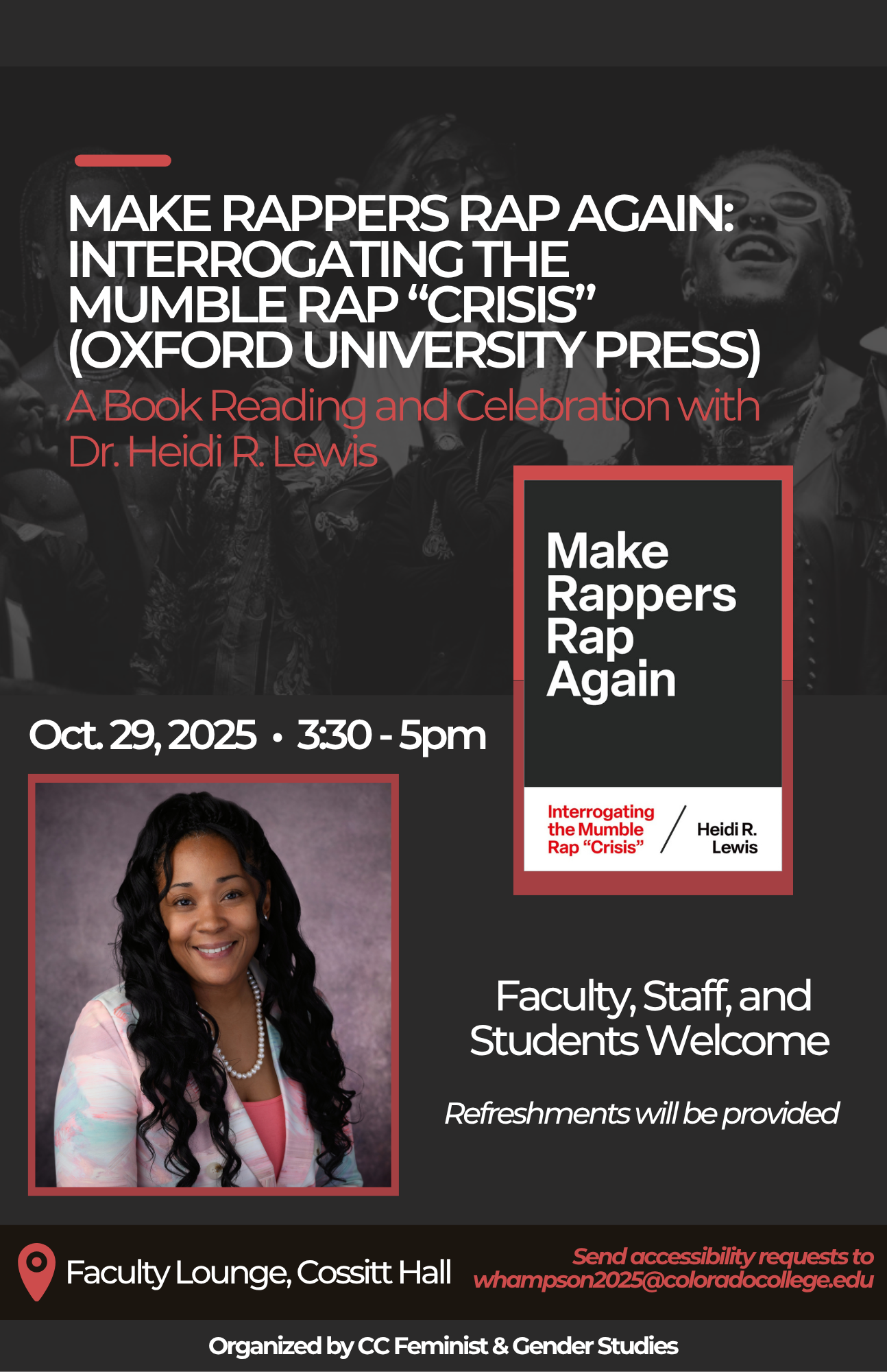 Make Rappers Rap book reading poster