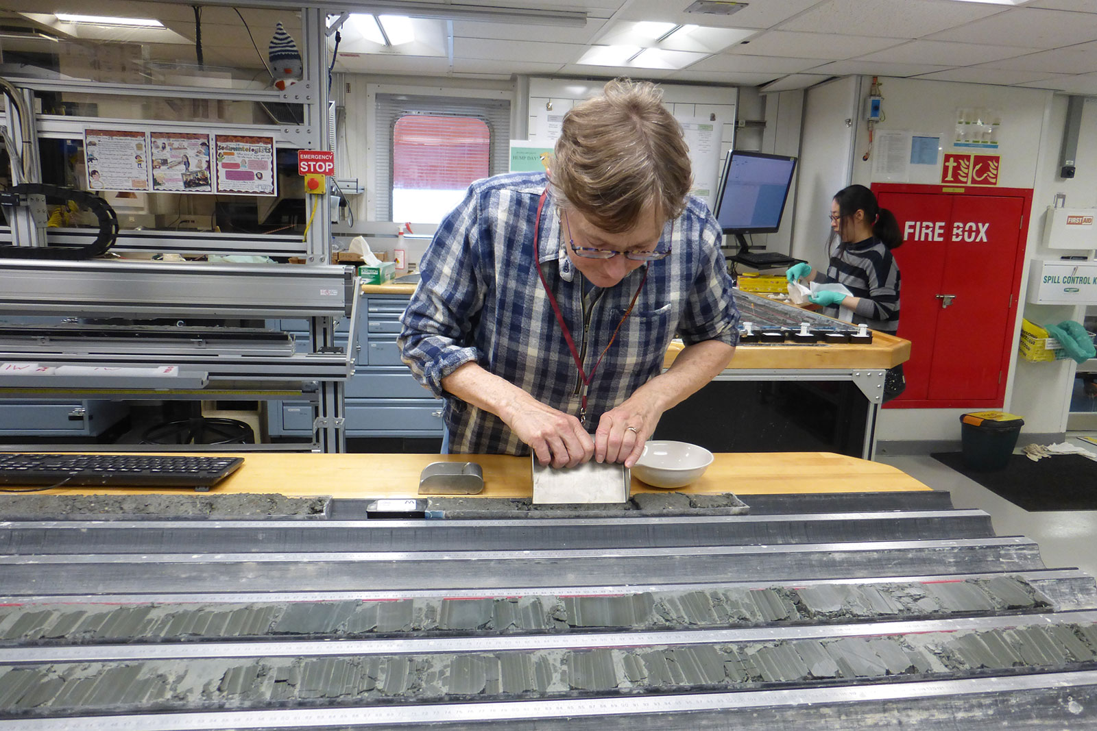 Siddoway in the Roides Resolution core lab.