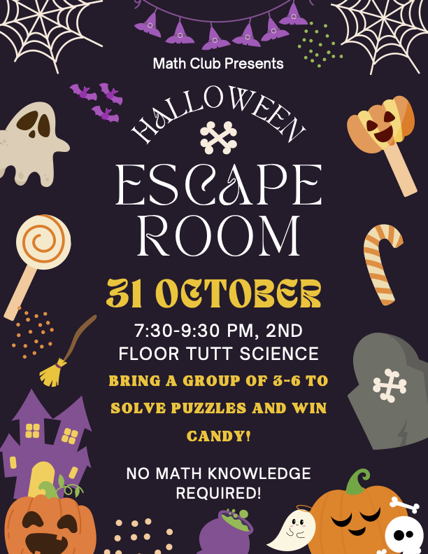 Halloween escape room poster