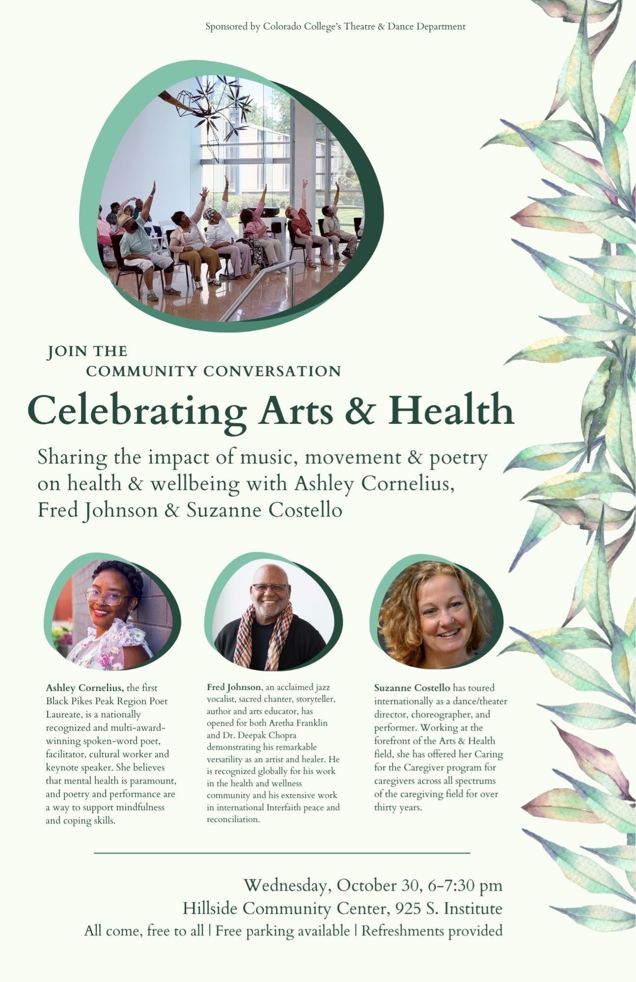 Event Flyer for Celebrating Arts and Health