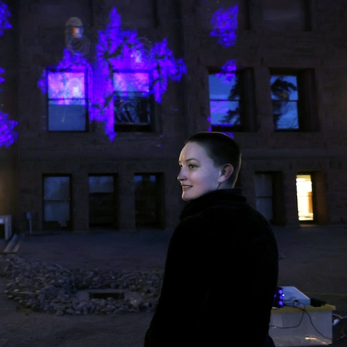 Computer Science Class Projects Computer-Generated Art on Campus Exterior