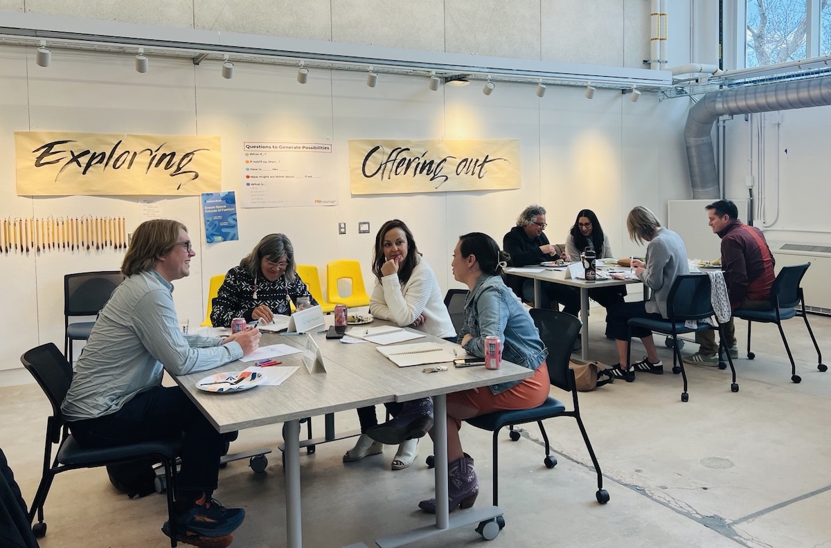 CC faculty participating in a cohort workshop