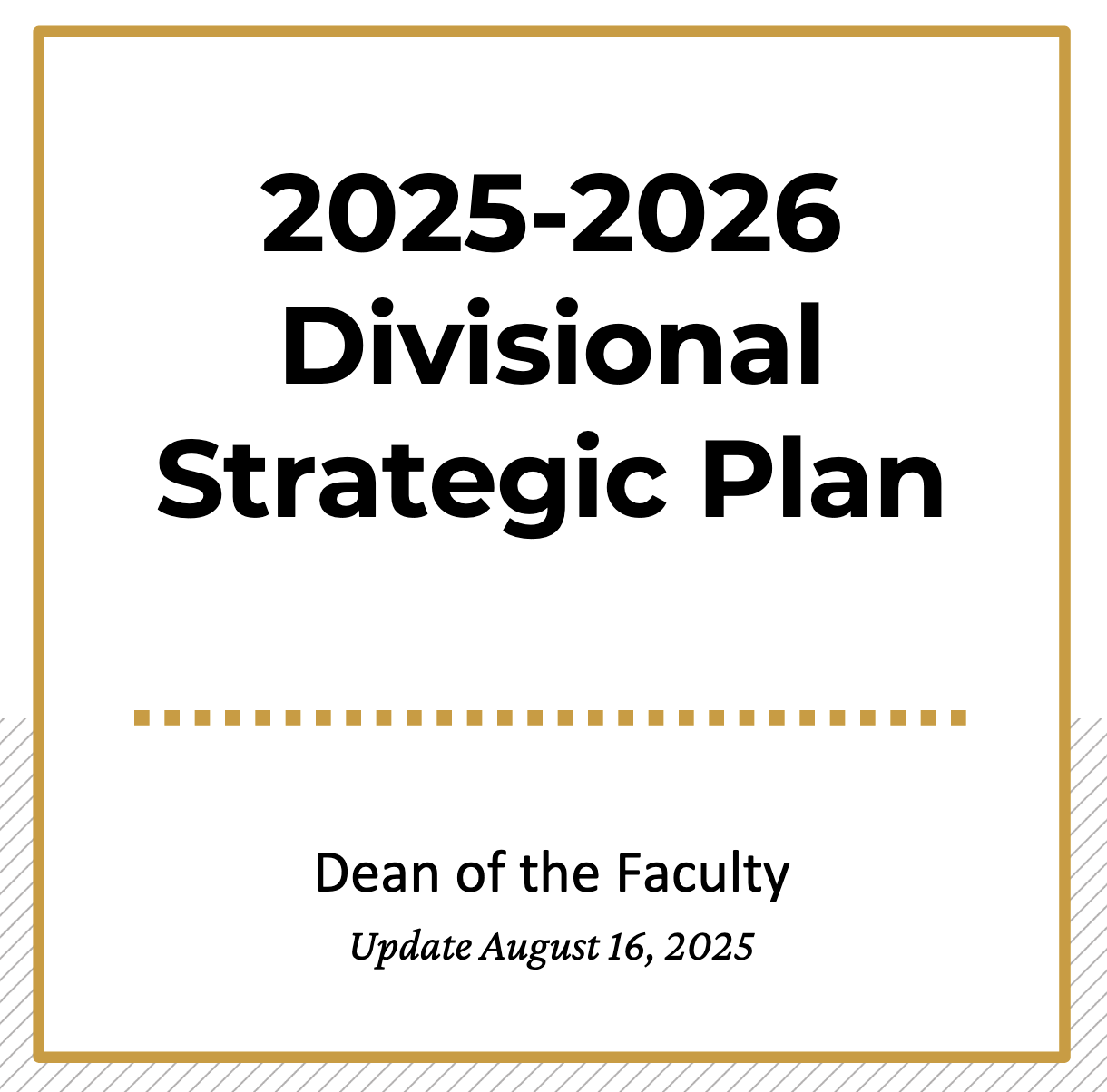 cover of strategic plan
