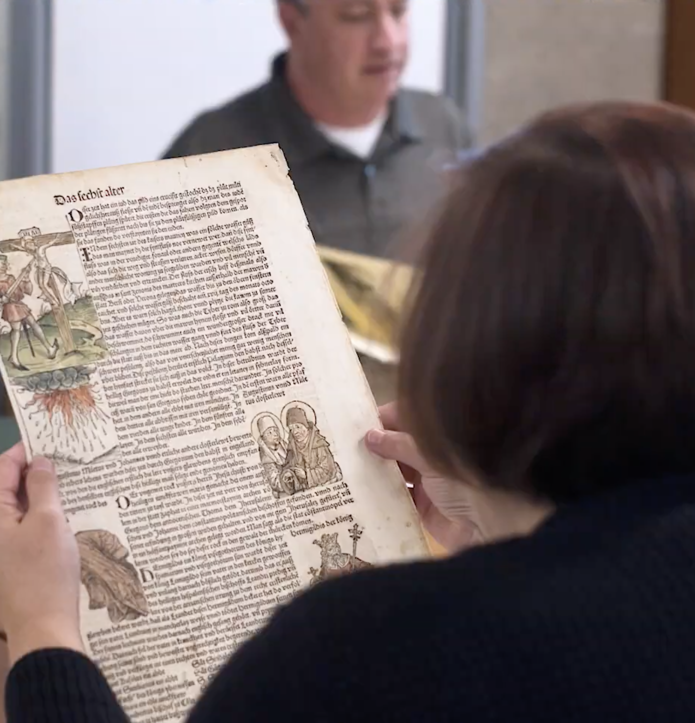reader and a manuscript