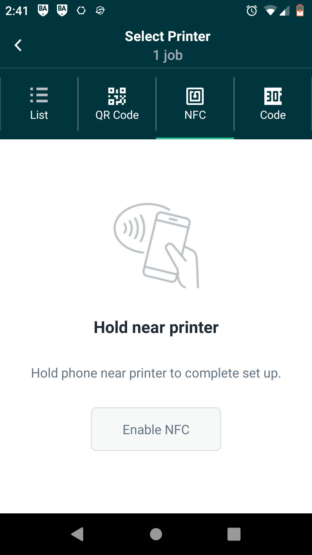 NFC scan