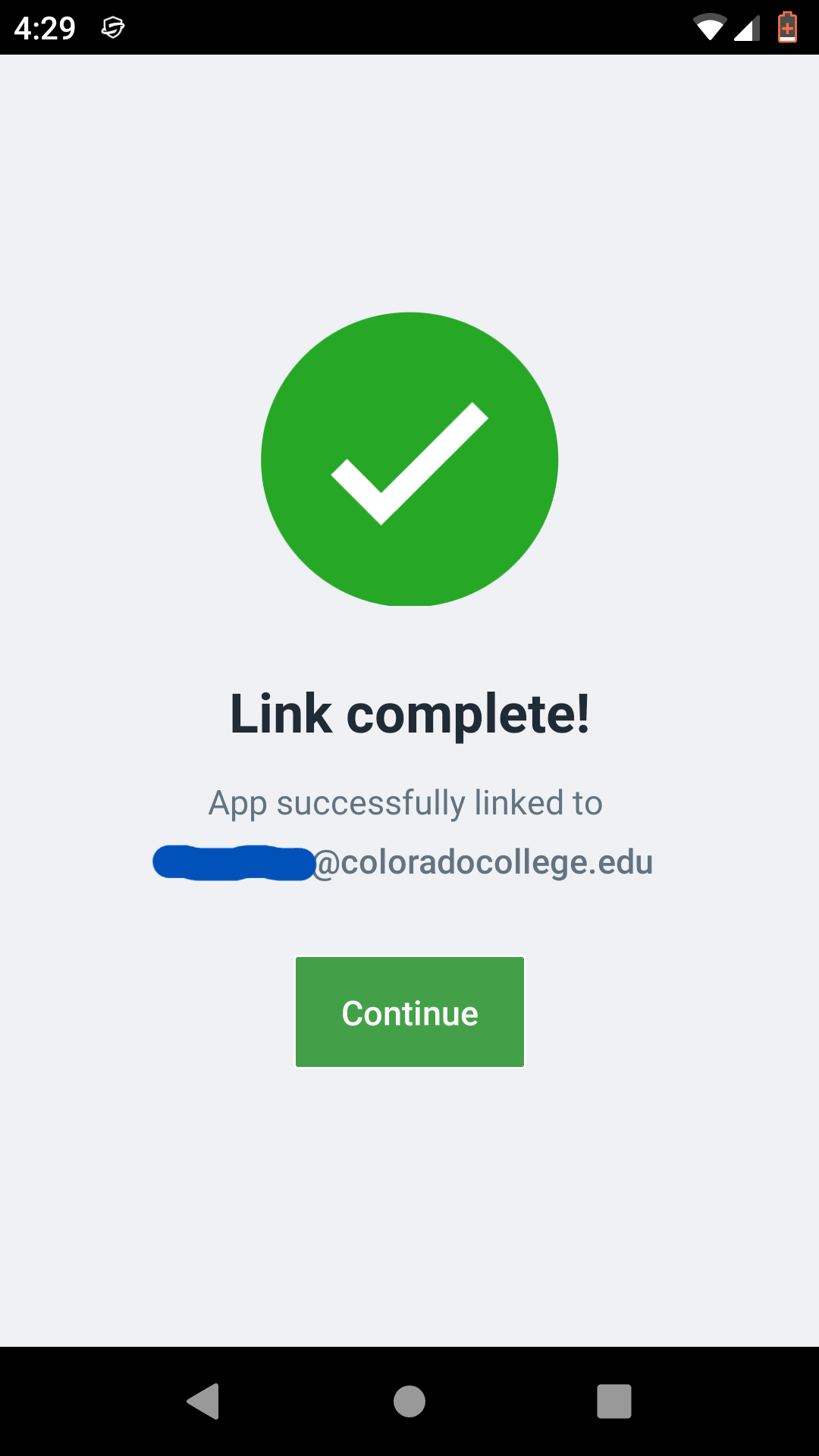 successful installation