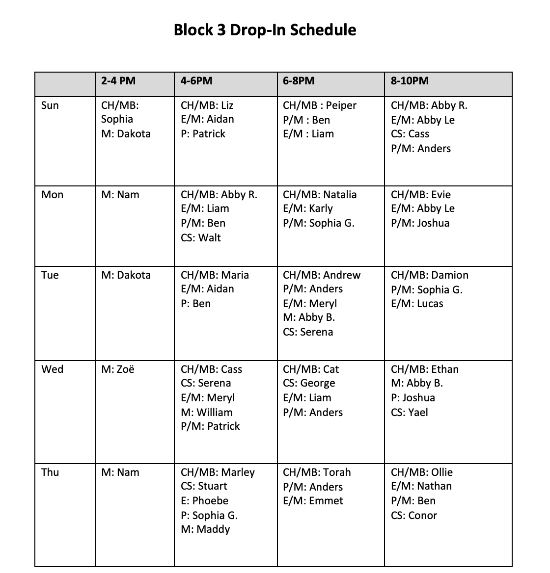 QRC Block 3