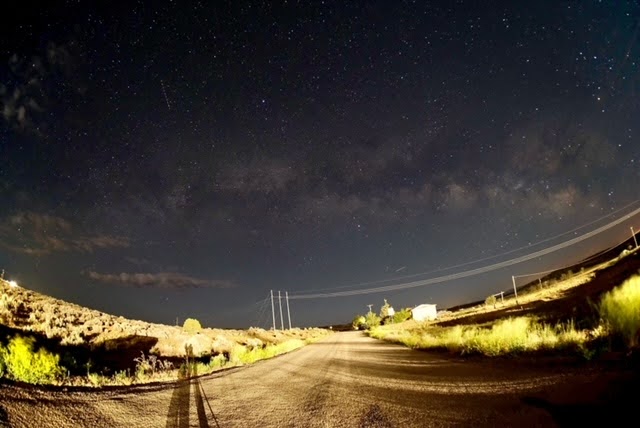 The night sky and artificial light in Blanding, UT. Photo by Megan O’Brien