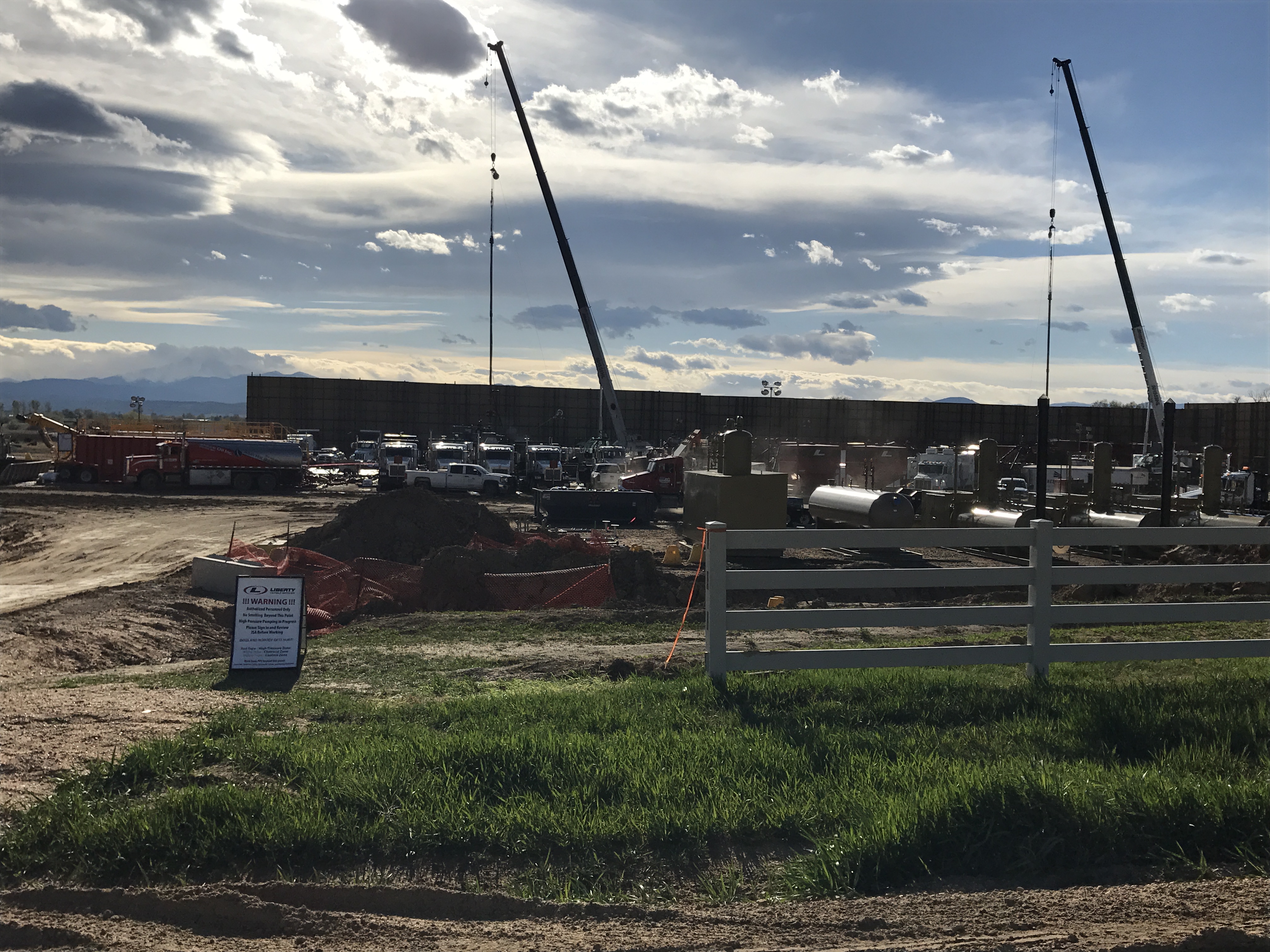 Northern Colorado fracking site