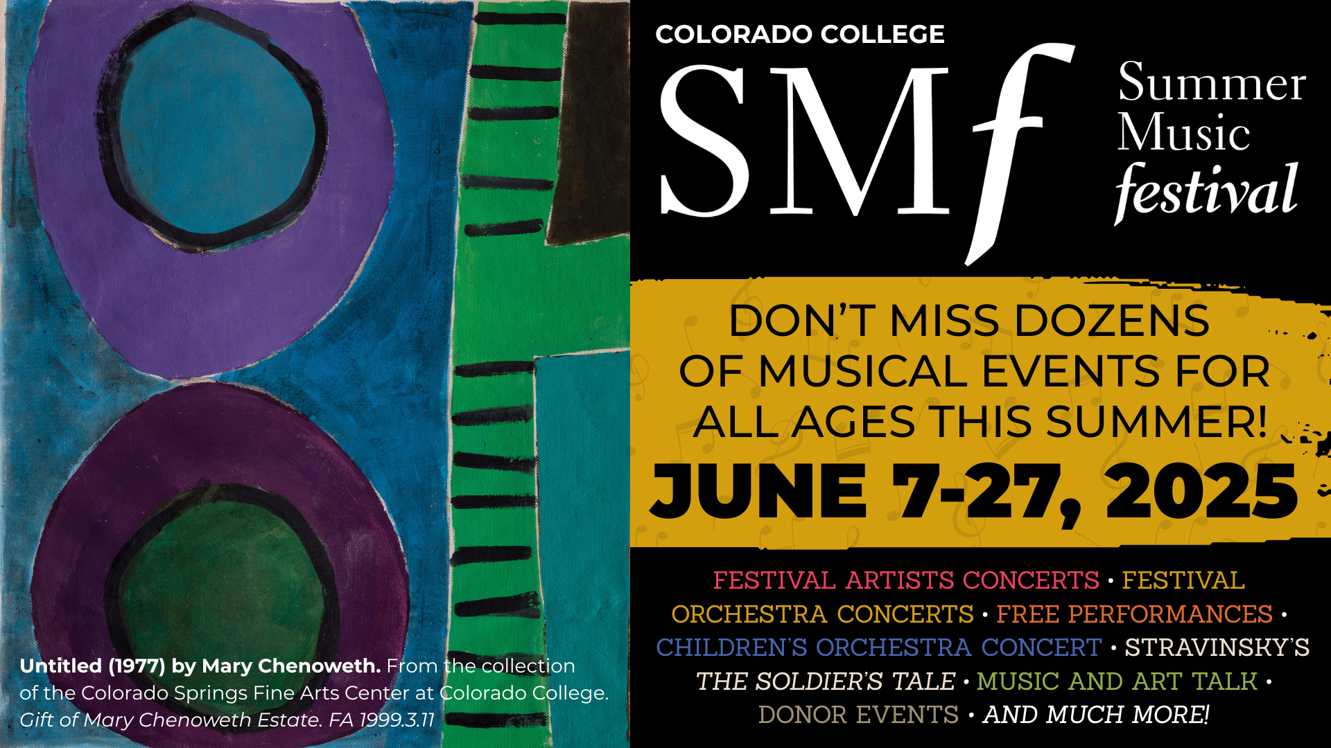 2025 Concerts and Events on a June calendar